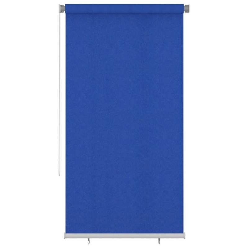 Store roulant d'extérieur 125 (l) x 230 (H) cm bleu HDPE 642637642637