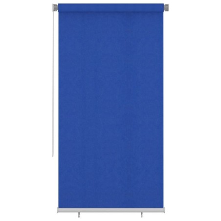 Store roulant d'extérieur 125 (l) x 230 (H) cm bleu HDPE 642637642637