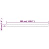 Tissu de remplacement de cantonnière d’auvent multicolore 4 m 642644642644