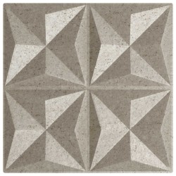 Panneaux muraux 48 pcs Béton Origami 50 x 50 cm Mousse XPS 642646642646