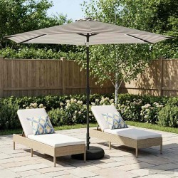 Parasol de jardin avec lumières LED et base 300 x 300 cm 642650642650