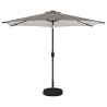 Parasol de jardin avec lumières LED et base 300 x 300 cm 642650642650