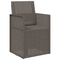 Chaises de jardin salle à manger 2 pcs Gris clair PP 642653642653