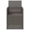 Chaises de jardin salle à manger 2 pcs Gris clair PP 642653642653