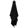 Parasol de jardin 200 x 300 cm Polyester Rectangulaire Noir 642654642654