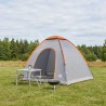 Tente de camping avec toit Gris et orange 190 x 140 x 105 cm 642661642661