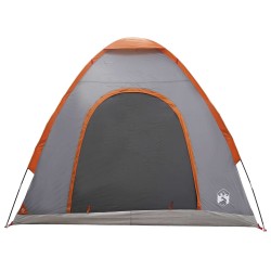 Tente de camping avec toit Gris et orange 190 x 140 x 105 cm 642661642661