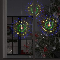 Feux d'artifice Noël d'extérieur 2 pcs Multicolore 20cm 280 LED 642662642662