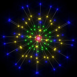 Feux d'artifice Noël d'extérieur 2 pcs Multicolore 20cm 280 LED 642662642662