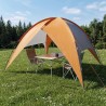 Tente de camping avec un abri imperméable Dôme Gris et orange 642663642663