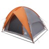 Tente de camping avec un abri imperméable Dôme Gris et orange 642663642663