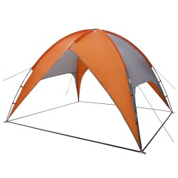 Tente de camping avec un abri imperméable Dôme Gris et orange 642663642663