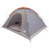 Tente de camping avec toit Gris et orange 335 x 275 x 180 cm 642664642664