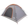 Tente de camping avec toit Gris et orange 335 x 275 x 180 cm 642664642664
