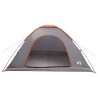 Tente de camping avec toit Gris et orange 335 x 275 x 180 cm 642664642664