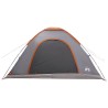 Tente de camping avec toit Gris et orange 335 x 275 x 180 cm 642664642664