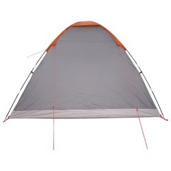 Tente de camping avec toit Gris et orange 335 x 275 x 180 cm 642664642664