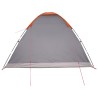Tente de camping avec toit Gris et orange 335 x 275 x 180 cm 642664642664