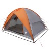 Tente de camping avec un abri imperméable Dôme Gris et orange 642672642672