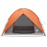 Tente de camping avec un abri imperméable Dôme Gris et orange 642672642672