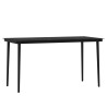 Ensemble à manger de jardin avec coussins 5 pcs Noir 642673642673