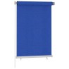 Store roulant d'extérieur 105 (l) x 140 (H) cm bleu HDPE 642676642676