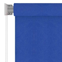 Store roulant d'extérieur 105 (l) x 140 (H) cm bleu HDPE 642676642676