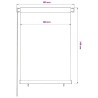 Store roulant d'extérieur 105 (l) x 140 (H) cm bleu HDPE 642676642676