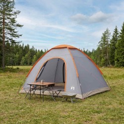 Tente de camping avec toit Gris et orange 275 x 215 x 125 cm 642679642679