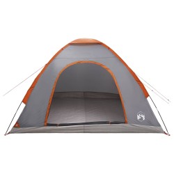Tente de camping avec toit Gris et orange 275 x 215 x 125 cm 642679642679