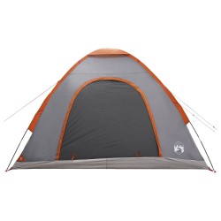 Tente de camping avec toit Gris et orange 275 x 215 x 125 cm 642679642679