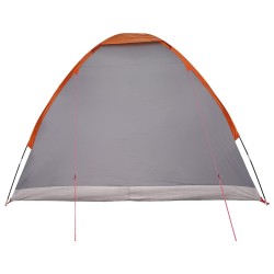 Tente de camping avec toit Gris et orange 275 x 215 x 125 cm 642679642679