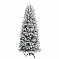 Sapin de Noël artificiel avec 150 LED avec support Blanc 120 cm 642684642684