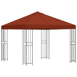 Pavillon 3 x 3 m Terre cuite Polyester et Acier 190 gsm 642689642689