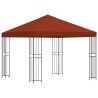 Pavillon 3 x 3 m Terre cuite Polyester et Acier 190 gsm 642689642689