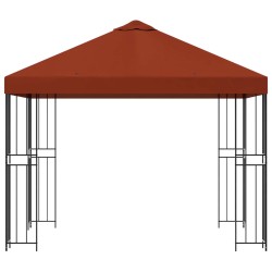Pavillon 3 x 3 m Terre cuite Polyester et Acier 190 gsm 642689642689