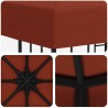 Pavillon 3 x 3 m Terre cuite Polyester et Acier 190 gsm 642689642689