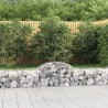 Paniers à gabions arqués 11 pcs 200x50x40/60 cm fer galvanisé 642694642694
