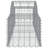 Paniers à gabions arqués 11 pcs 200x50x40/60 cm fer galvanisé 642694642694