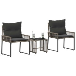 Ensemble de meubles d'extérieur 7 pcs Gris et Gris foncé 642695642695