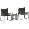 Ensemble de meubles d'extérieur 7 pcs Gris et Gris foncé 642695642695