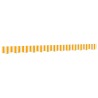 Tissu de remplacement de cantonnière d’auvent jaune blanc 3 m 642703642703