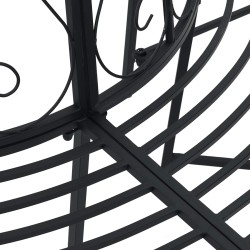 Banc d'Arbre 4-Nombre de places 160 x 80 x 89 cm Acier Noir 642710642710