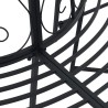 Banc d'Arbre 4-Nombre de places 160 x 80 x 89 cm Acier Noir 642710642710
