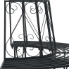 Banc d'Arbre 4-Nombre de places 160 x 80 x 89 cm Acier Noir 642710642710