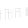 Panneau de clôture de jardin 48 pcs Acier galvanisé Argenté 642713642713