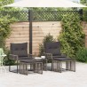 Ensemble de meubles d'extérieur 11 pcs Gris et Gris foncé 642714642714