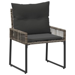 Ensemble de meubles d'extérieur 11 pcs Gris et Gris foncé 642714642714