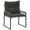 Ensemble de meubles d'extérieur 11 pcs Gris et Gris foncé 642714642714