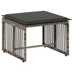 Ensemble de meubles d'extérieur 11 pcs Gris et Gris foncé 642714642714